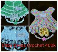 baby dress crochet - baju bayi rajut